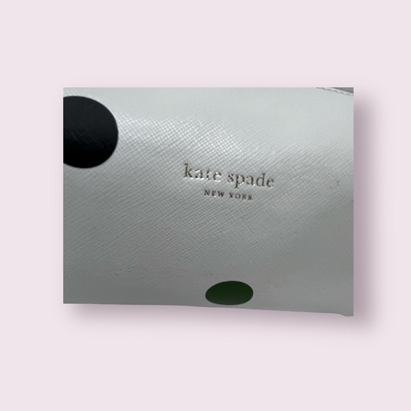 Kate Spade Polkadot Zipper Pouch? Cosmetic Bag - Picture 2 of 7